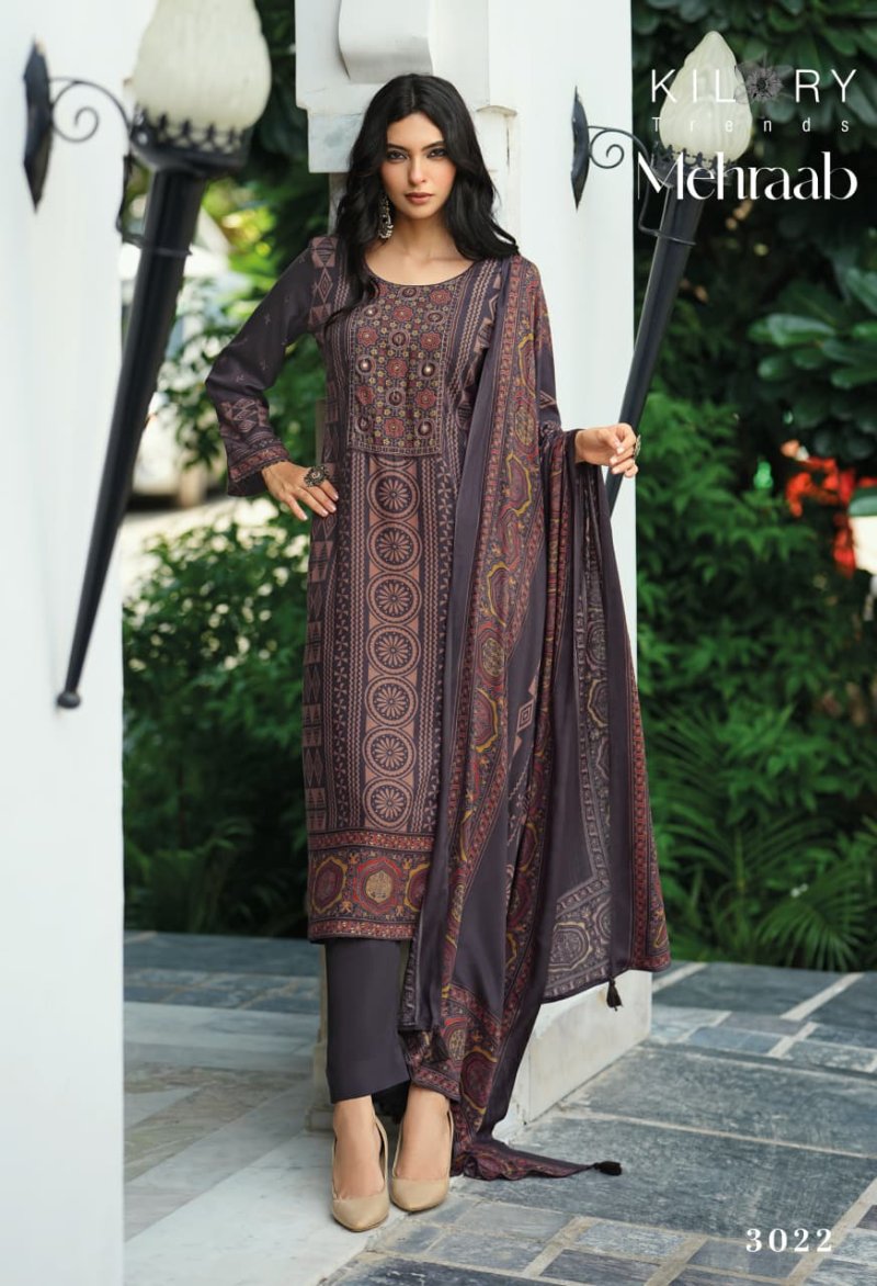 Mehraab By Kilory Viscose Pashmina Dress Material